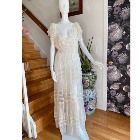 Free People one Waterlily Maxi Dress/ Size M - Picture 5 of 9